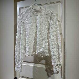 Miami White Lace Blouse